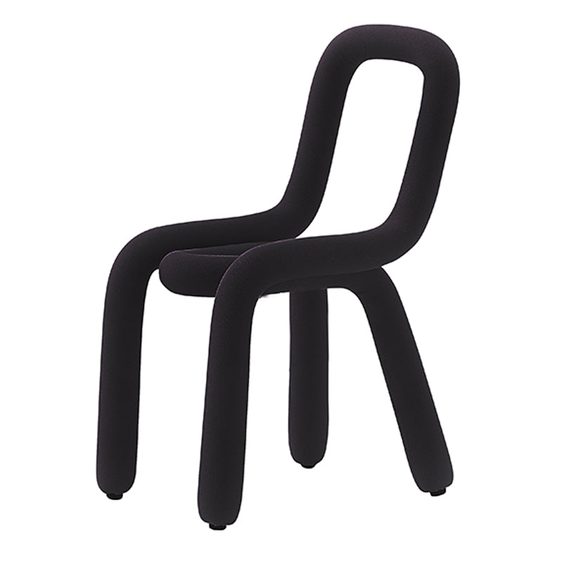 Designer Style Living Room Velvet Side Chair Matte Finish Open Back Dining Chair