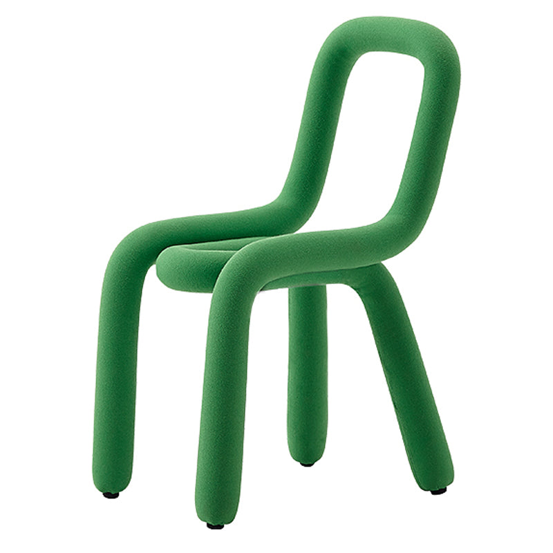 Silla lateral de terciopelo para sala de estar, estilo diseñador, acabado mate, respaldo abierto, silla de comedor