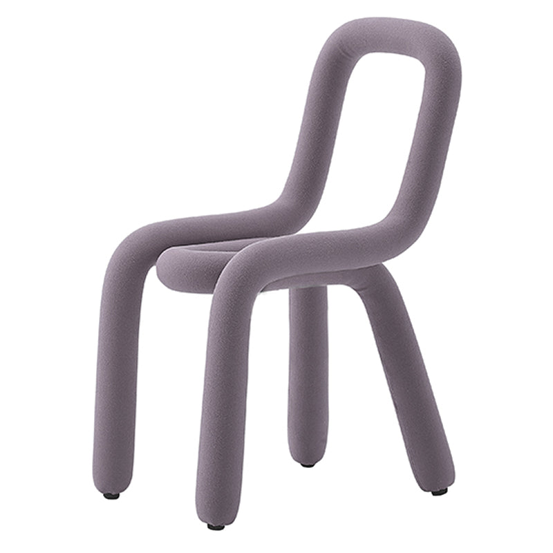 Designer Style Living Room Velvet Side Chair Matte Finish Open Back Dining Chair