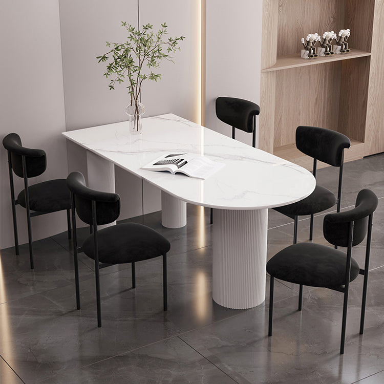 Silla auxiliar de terciopelo para el hogar moderno, silla de comedor con respaldo abierto y acabado mate