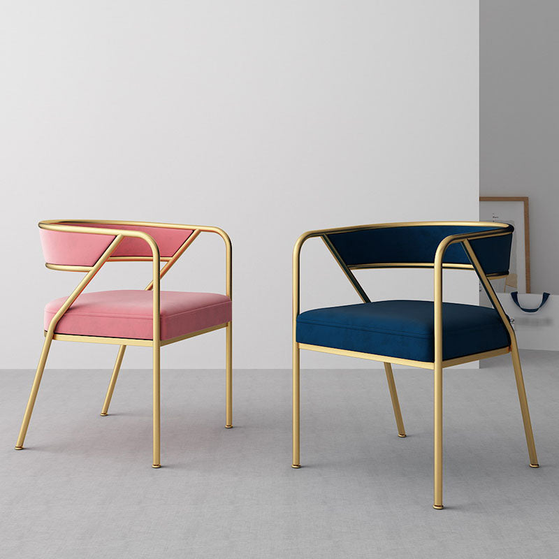 Glam Velvet eetkamerstoelen metalen eetkamerstoelstoel voor restaurantgebruik