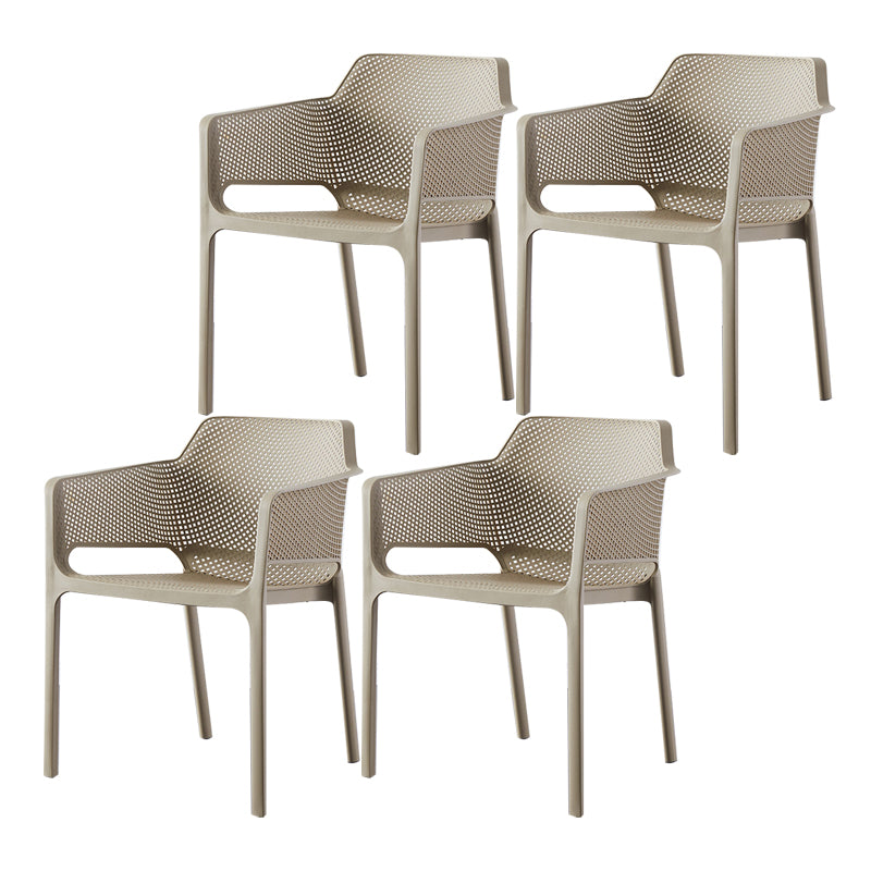Skandinavischer Plastikküche Esszimmer Sessel fester Rückenstuhl