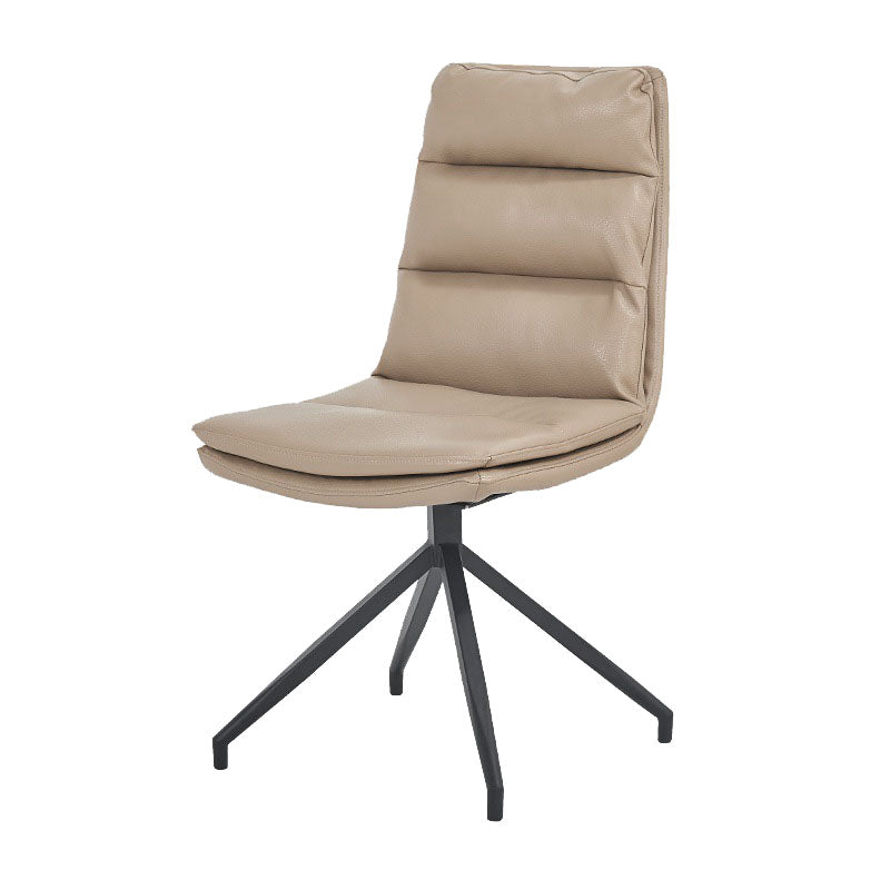 Chaises de salle à manger sans bras contemporaines, finition mate, chaise latérale Parsons pour brasserie
