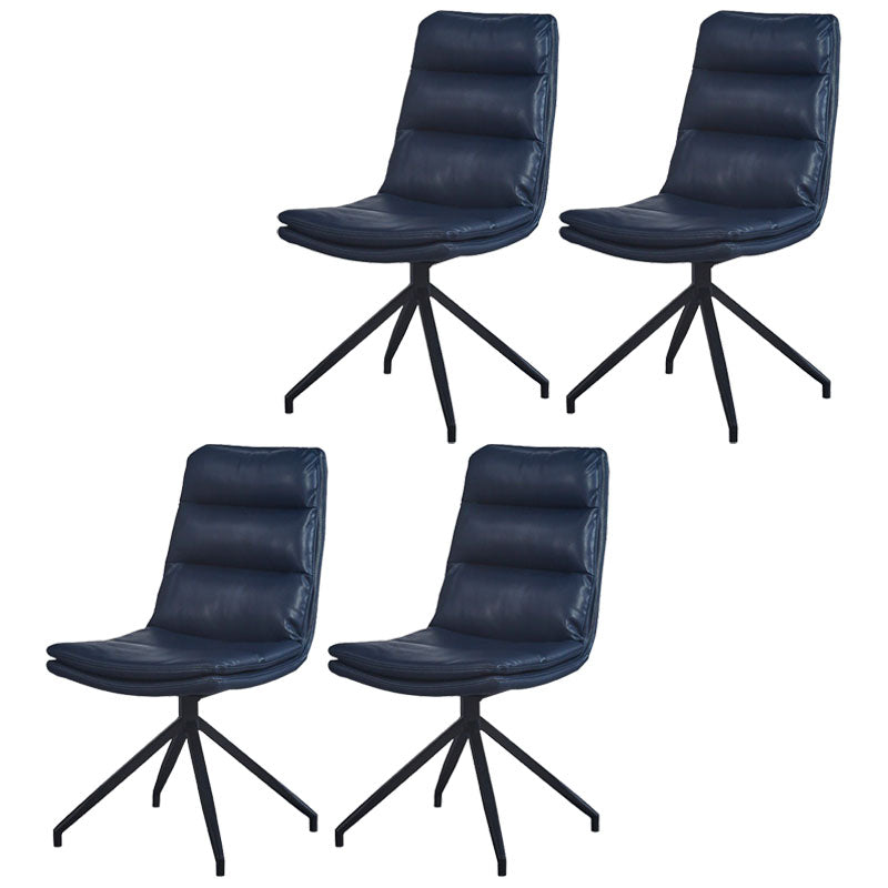 Chaises de salle à manger sans bras contemporaines, finition mate, chaise latérale Parsons pour brasserie