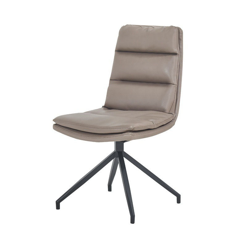 Chaises de salle à manger sans bras contemporaines, finition mate, chaise latérale Parsons pour brasserie