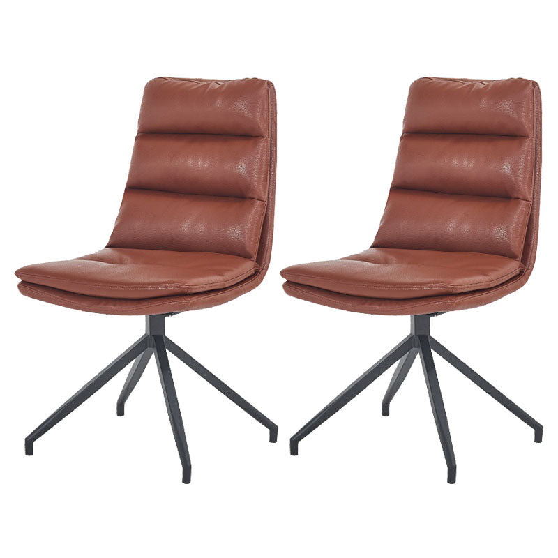 Chaises de salle à manger sans bras contemporaines, finition mate, chaise latérale Parsons pour brasserie