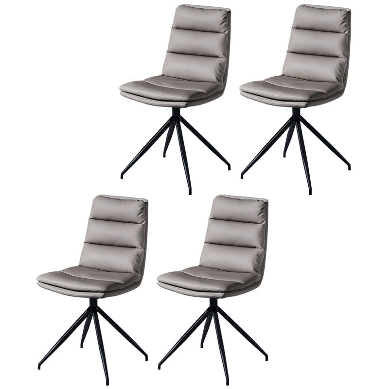 Chaises de salle à manger sans bras contemporaines, finition mate, chaise latérale Parsons pour brasserie
