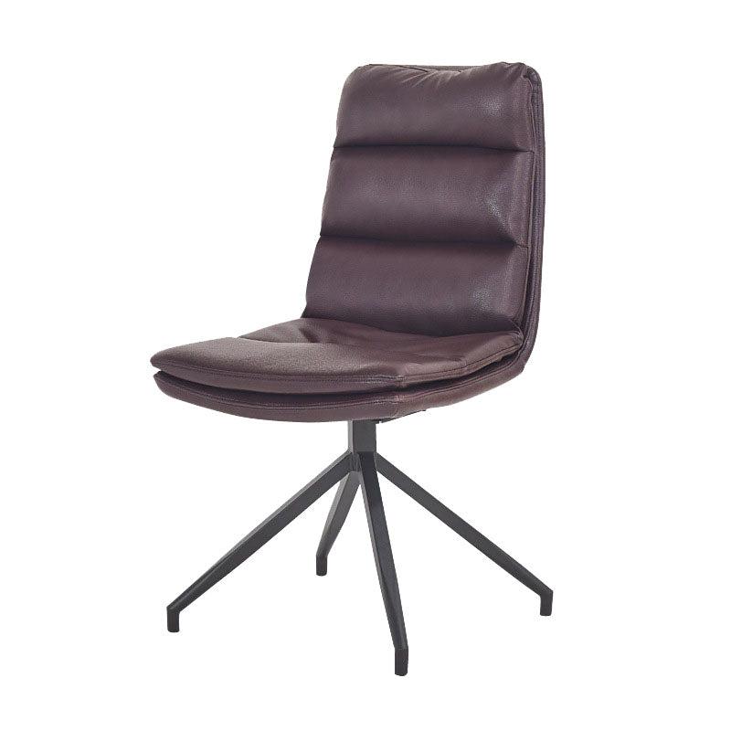Chaises de salle à manger sans bras contemporaines, finition mate, chaise latérale Parsons pour brasserie