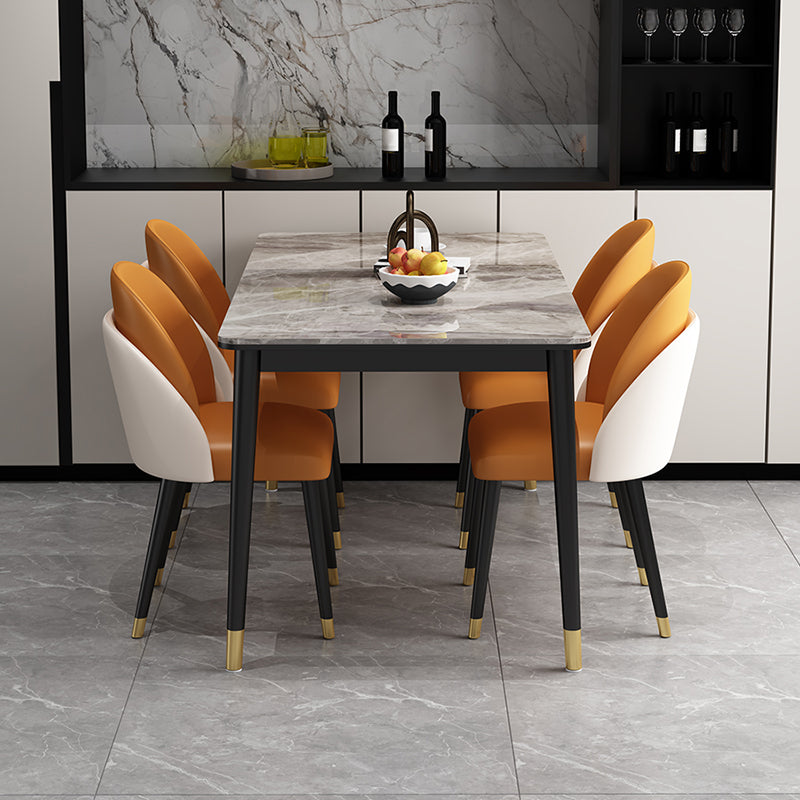 Glam 1/5/6/7 Pieces Dining Set Rectangular Dining Room Table Set