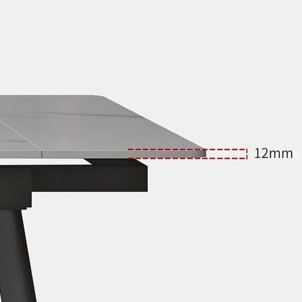 Contemporain 1/4/5/7 Pièces Ensemble de restauration Rectangle Table de table avec 4 jambes