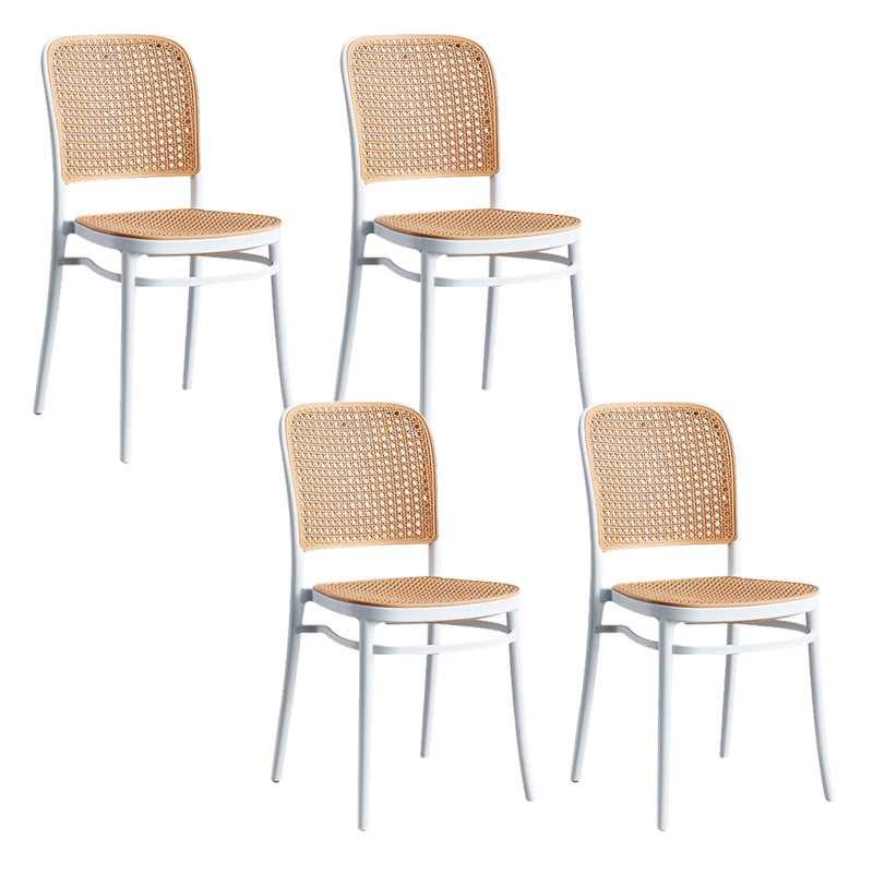 Taburete de bar de plástico de estilo moderno con reposapiés, taburete de bar simple con respaldo bajo para cocina