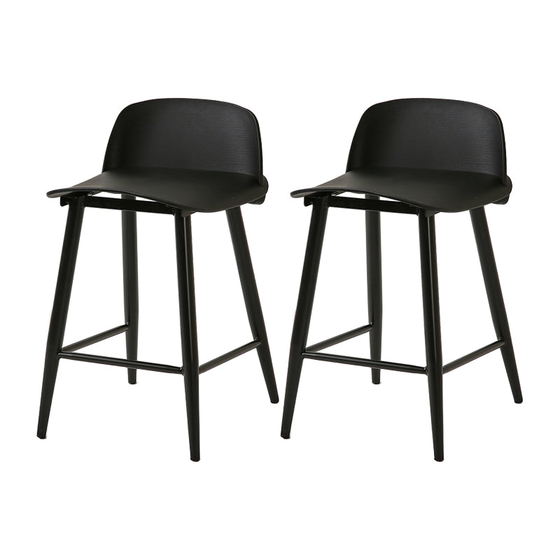 Barhocker mit Metallbeinen im skandinavischen Stil, Thekenhocker für Restaurantbar (2er-Set)
