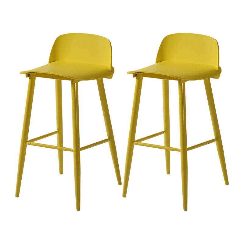 Barhocker mit Metallbeinen im skandinavischen Stil, Thekenhocker für Restaurantbar (2er-Set)