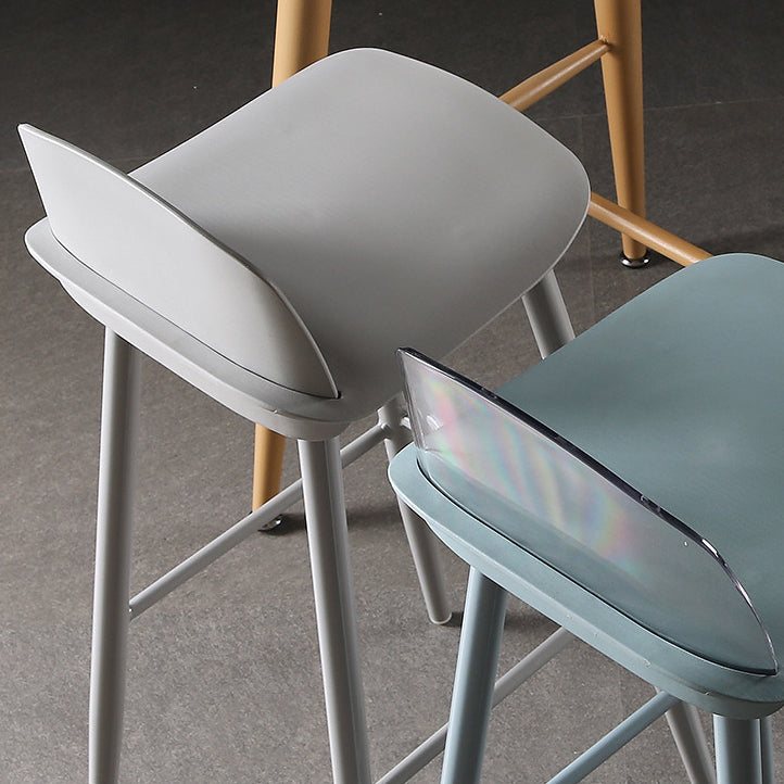 Barhocker mit Metallbeinen im skandinavischen Stil, Thekenhocker für Restaurantbar (2er-Set)