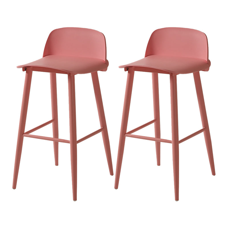 Barhocker mit Metallbeinen im skandinavischen Stil, Thekenhocker für Restaurantbar (2er-Set)