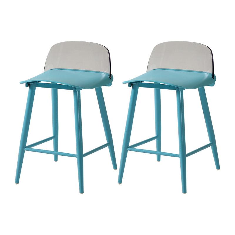 Barhocker mit Metallbeinen im skandinavischen Stil, Thekenhocker für Restaurantbar (2er-Set)