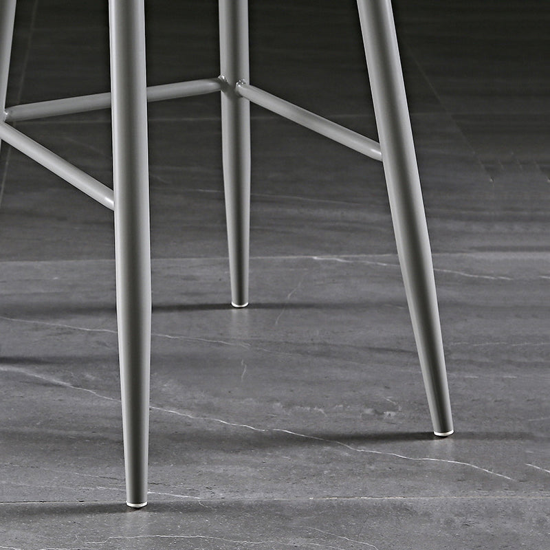 Barhocker mit Metallbeinen im skandinavischen Stil, Thekenhocker für Restaurantbar (2er-Set)