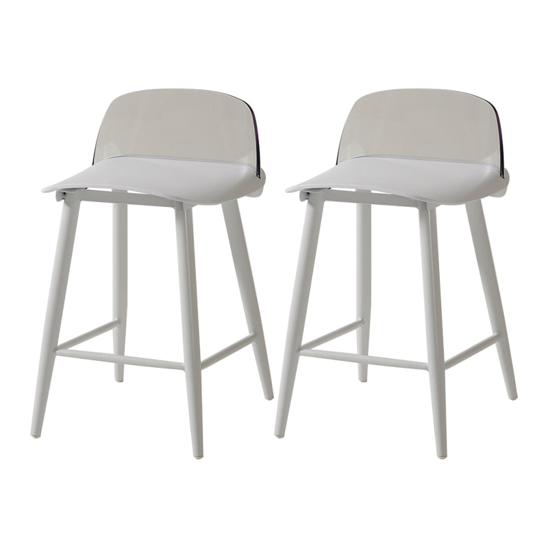Barhocker mit Metallbeinen im skandinavischen Stil, Thekenhocker für Restaurantbar (2er-Set)