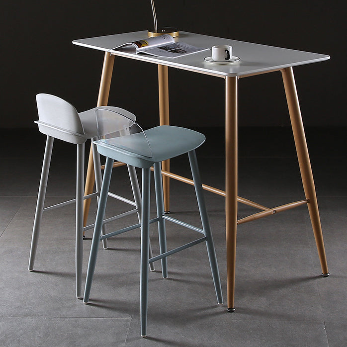 Barhocker mit Metallbeinen im skandinavischen Stil, Thekenhocker für Restaurantbar (2er-Set)
