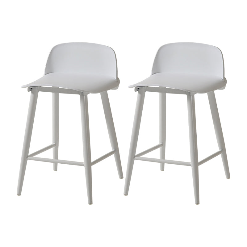 Barhocker mit Metallbeinen im skandinavischen Stil, Thekenhocker für Restaurantbar (2er-Set)