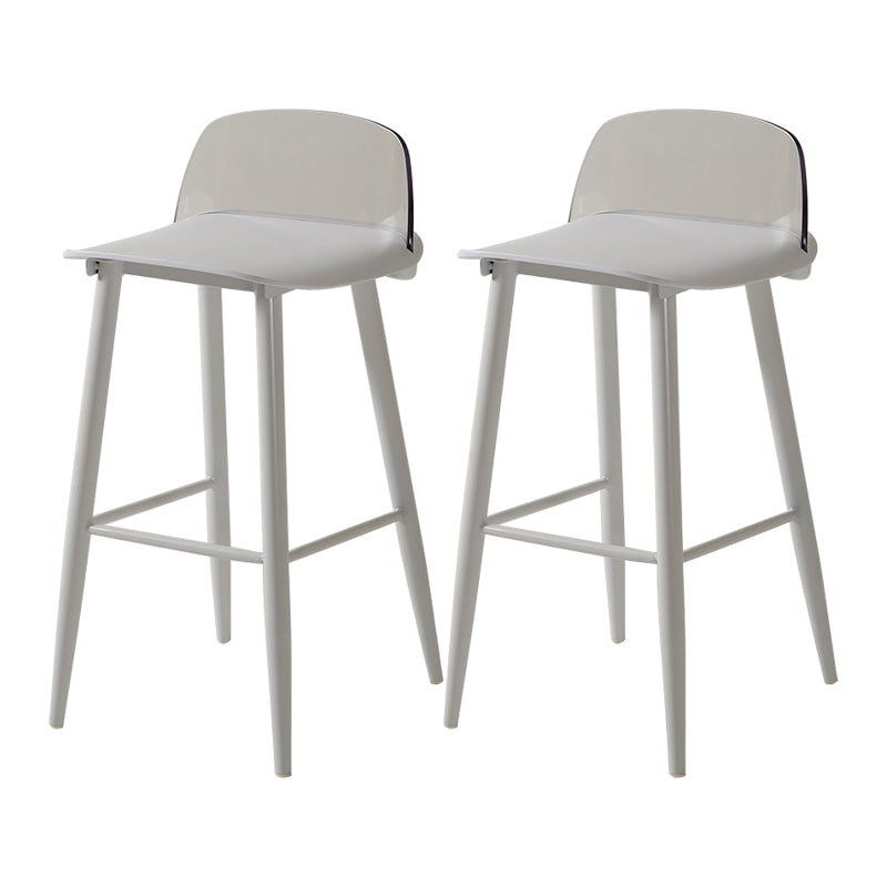 Barhocker mit Metallbeinen im skandinavischen Stil, Thekenhocker für Restaurantbar (2er-Set)