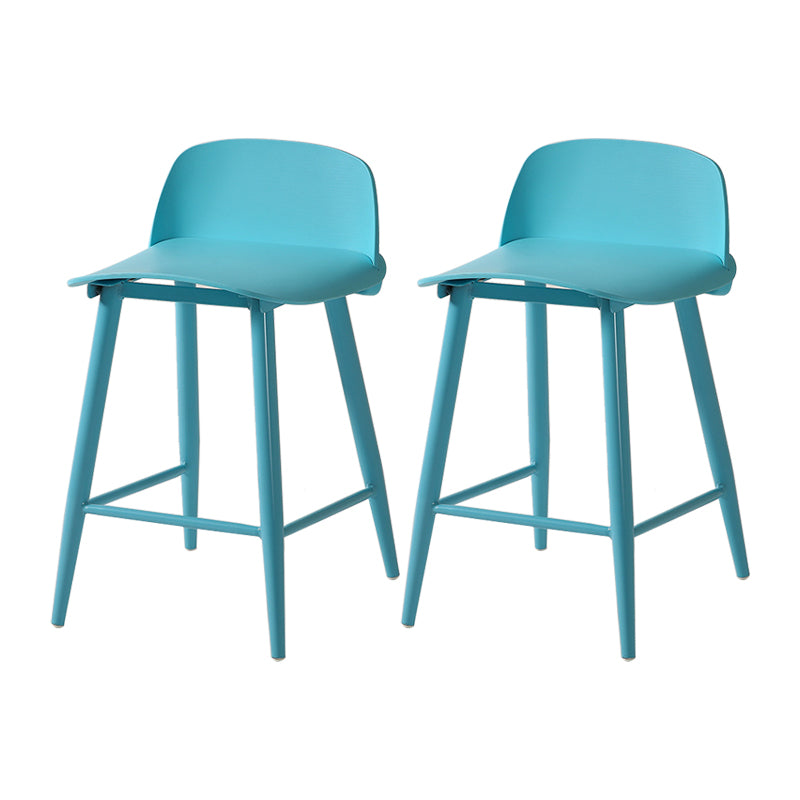 Barhocker mit Metallbeinen im skandinavischen Stil, Thekenhocker für Restaurantbar (2er-Set)
