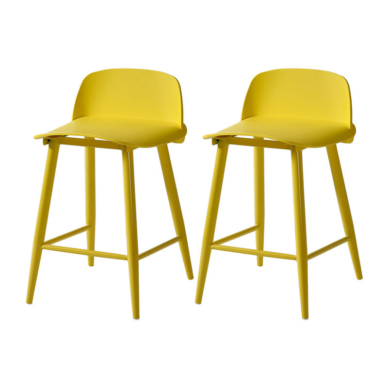 Barhocker mit Metallbeinen im skandinavischen Stil, Thekenhocker für Restaurantbar (2er-Set)