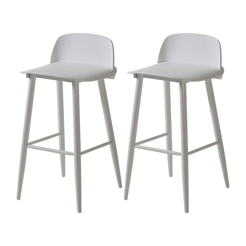 Barhocker mit Metallbeinen im skandinavischen Stil, Thekenhocker für Restaurantbar (2er-Set)