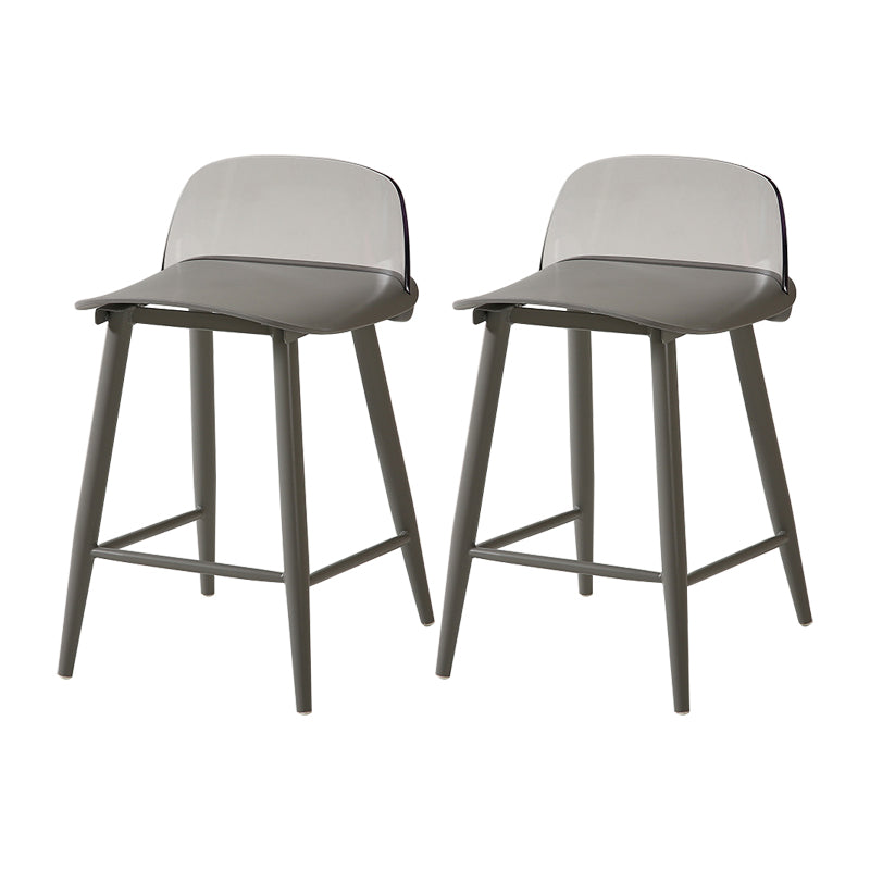 Barhocker mit Metallbeinen im skandinavischen Stil, Thekenhocker für Restaurantbar (2er-Set)