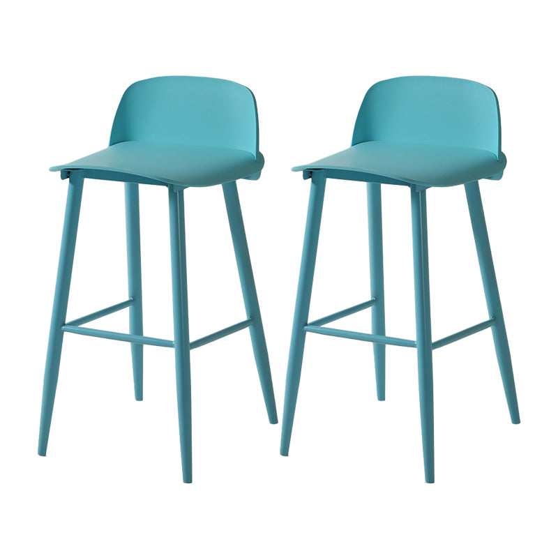 Barhocker mit Metallbeinen im skandinavischen Stil, Thekenhocker für Restaurantbar (2er-Set)