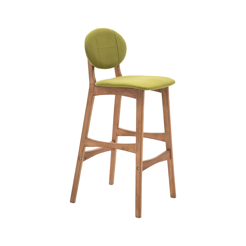 Nordic Wood Barhocker mit niedriger Rückenlehne, 76,2 cm hoch, hoher Innenhocker mit Polsterung für das Esszimmer