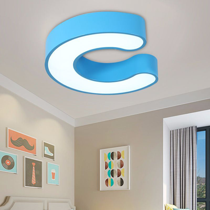Metal Geometric Shape Flush Ceiling Light Modern Style Multi Lights Flush Mount Lighting