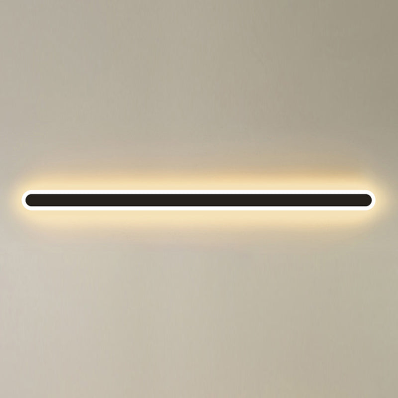 Lampes murales linéaires de style moderne métal 1 éclairage mural clair