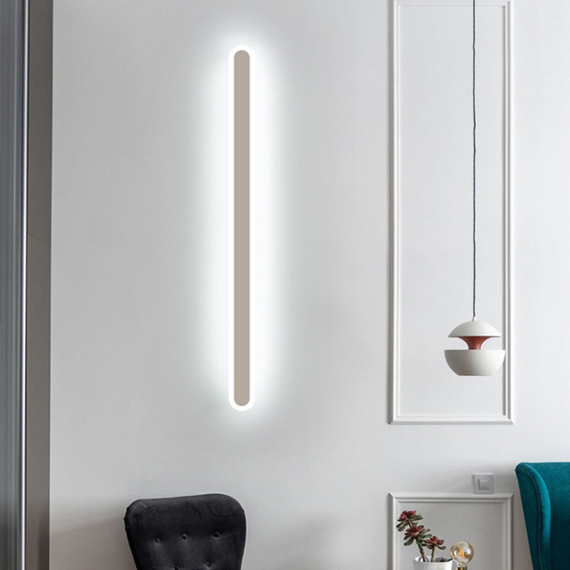 Lampes murales linéaires de style moderne métal 1 éclairage mural clair
