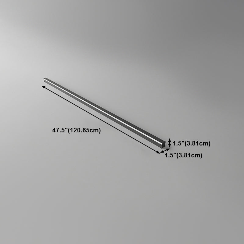 Lampade a parete lineare in stile moderno Idee di illuminazione da parete 1 in nero