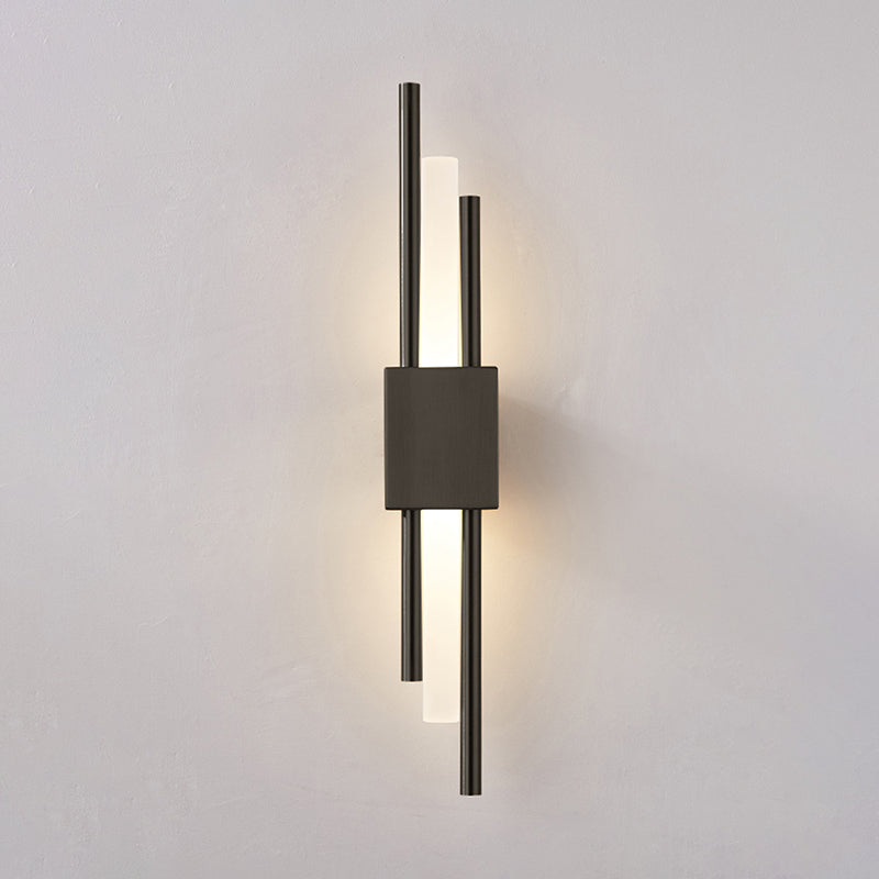 Acconciatura a parete in metallo lineare Stile moderno in stile 2 luci illuminazione a parete