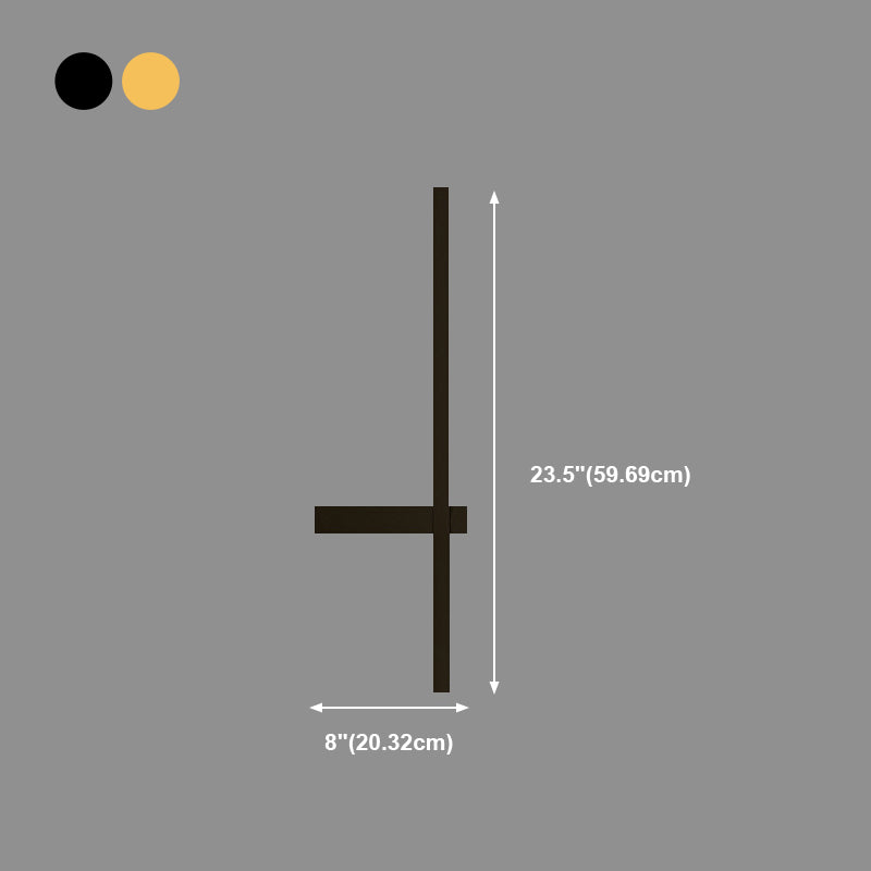 1 Light Linear Wall Mounted Lamps Modern Style Metal Wall Sconces