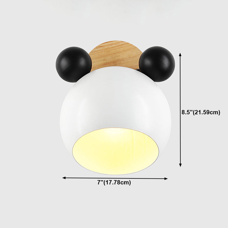 Macaron nordici moderni per pareti di metallo unico Luce a parete singola a parete singola