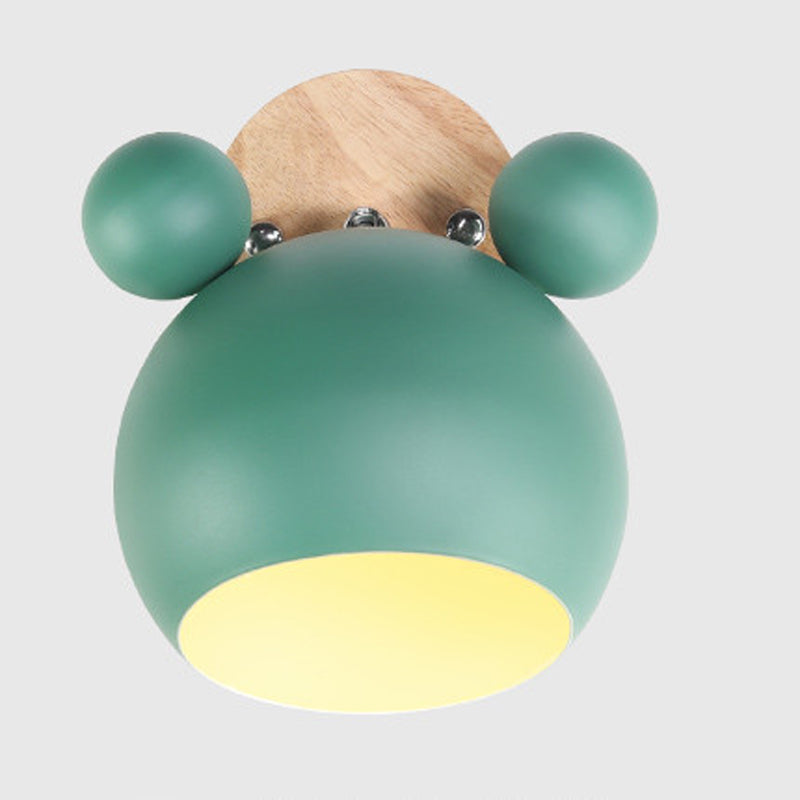 Macaron nordici moderni per pareti di metallo unico Luce a parete singola a parete singola