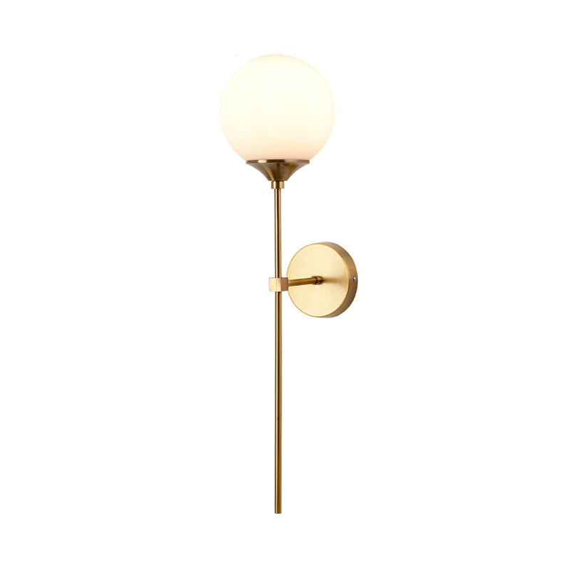 Luci di applique a sfera di vetro MODERNA MODERNA 1 Fissature di illuminazione a parete