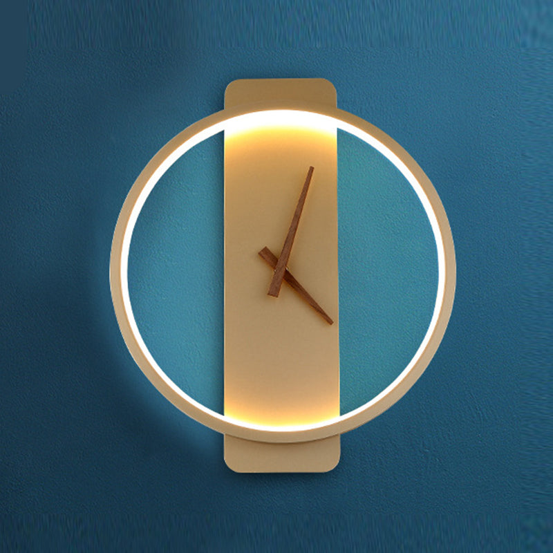 Metal Geometric Sconce Lights Modern Style 1 Light Wall Lighting Fixtures