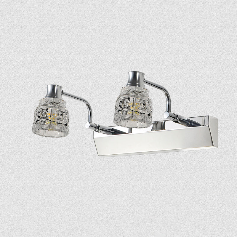 Geometric Vanity Wall Sconce Modern Style Crystal Multi Lights Bathroom Vanity Light