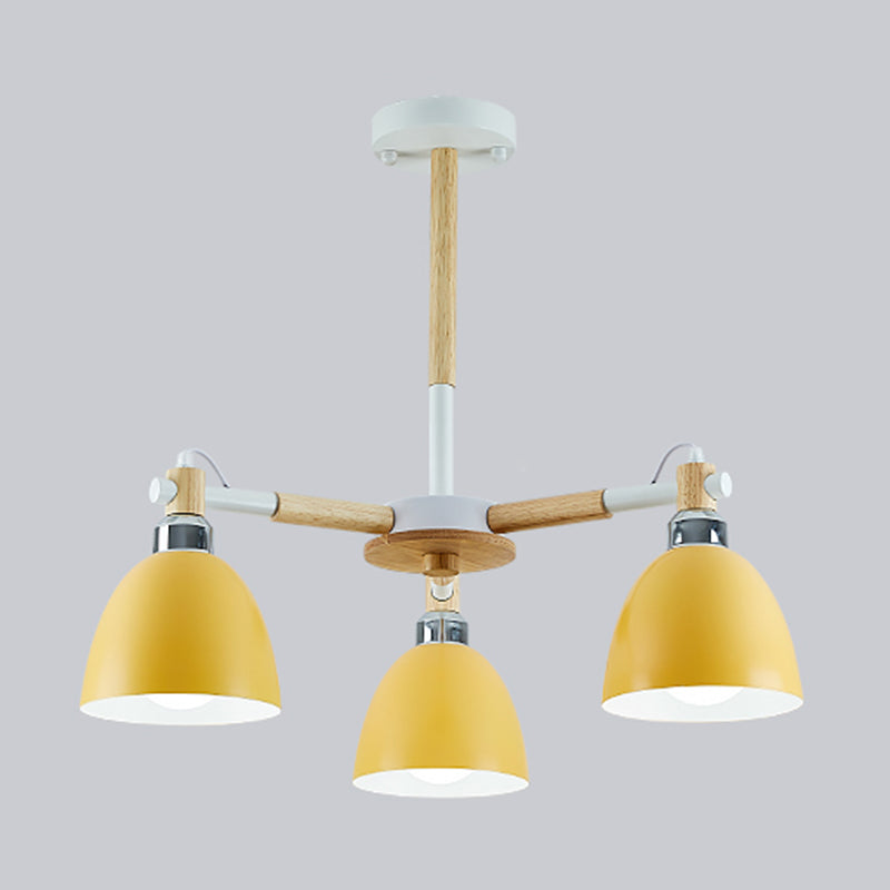 Multi Lights Geometric Pendant Lighting Modern Style Metal Ceiling Lamp