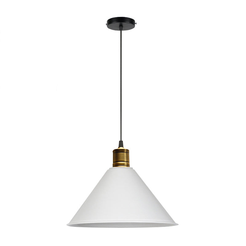 Forme de cône en métal Lumières suspendues modernes Macaron Macaron 1-Light Hanging Mount Fixture