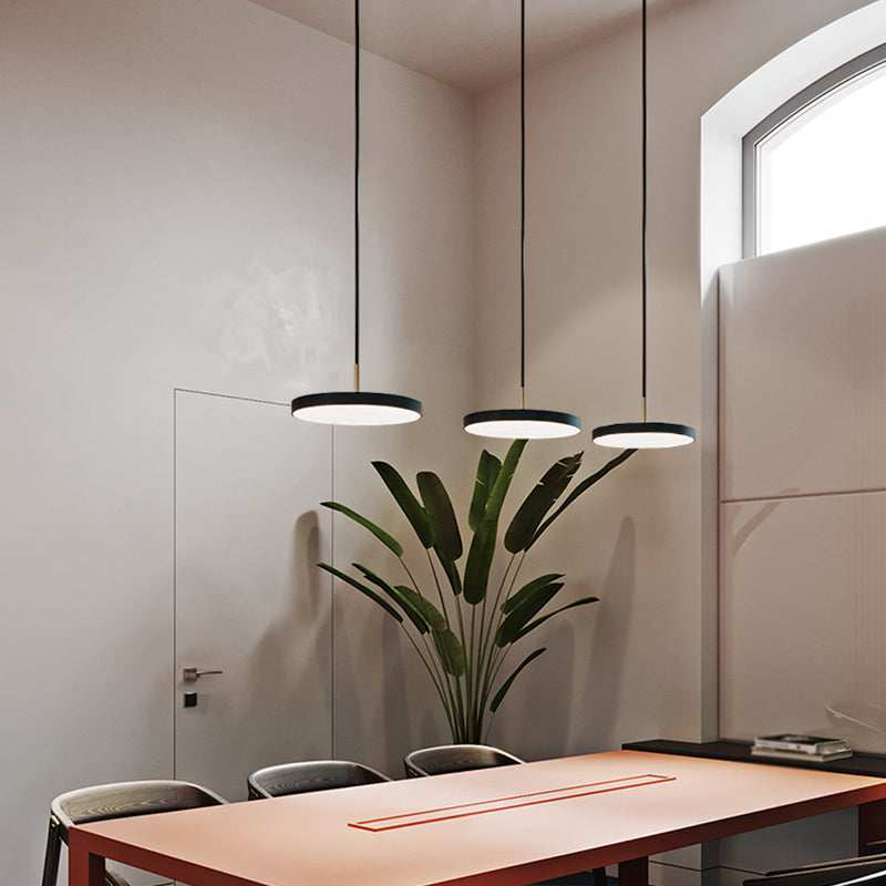 Forme circulaire de style moderne Hanging Light Metal 1 Light Hanging Lamping for Restaurant