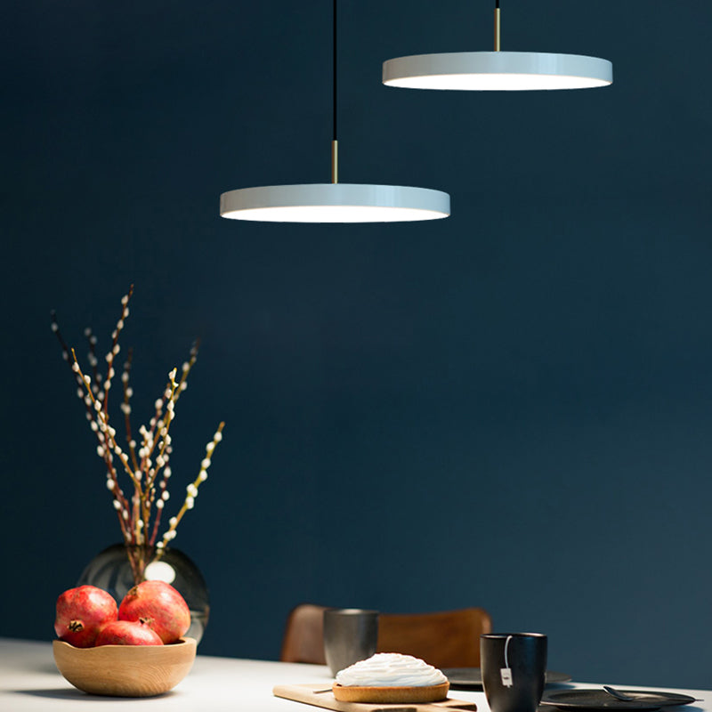 Forme circulaire de style moderne Hanging Light Metal 1 Light Hanging Lamping for Restaurant