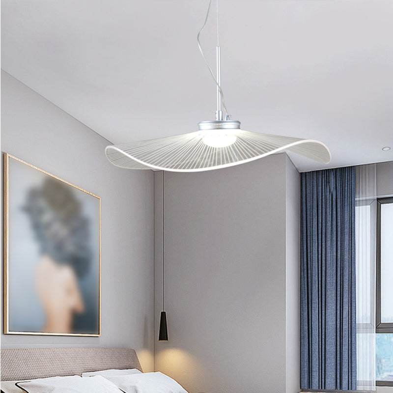 Nordique Acrylique suspendu Pendre Lotus Lotus Leaf 1-Light Drop Pendentif For Bar