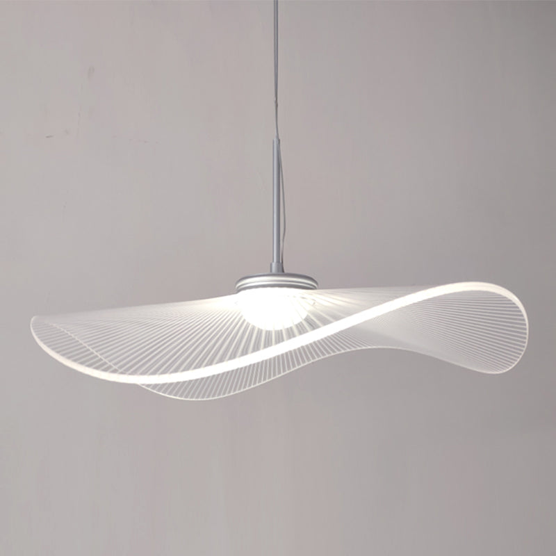 Nordique Acrylique suspendu Pendre Lotus Lotus Leaf 1-Light Drop Pendentif For Bar