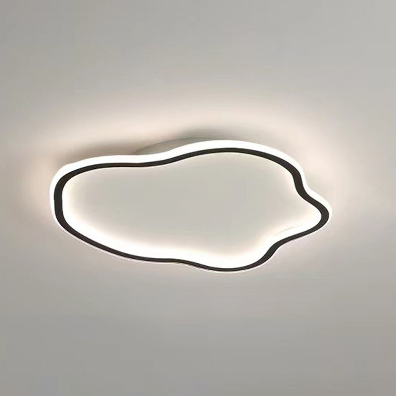 Cloud-Shape Ceiling Light Fixture Nordic Metal LED Flush Mount Ceiling Light for Bedroom