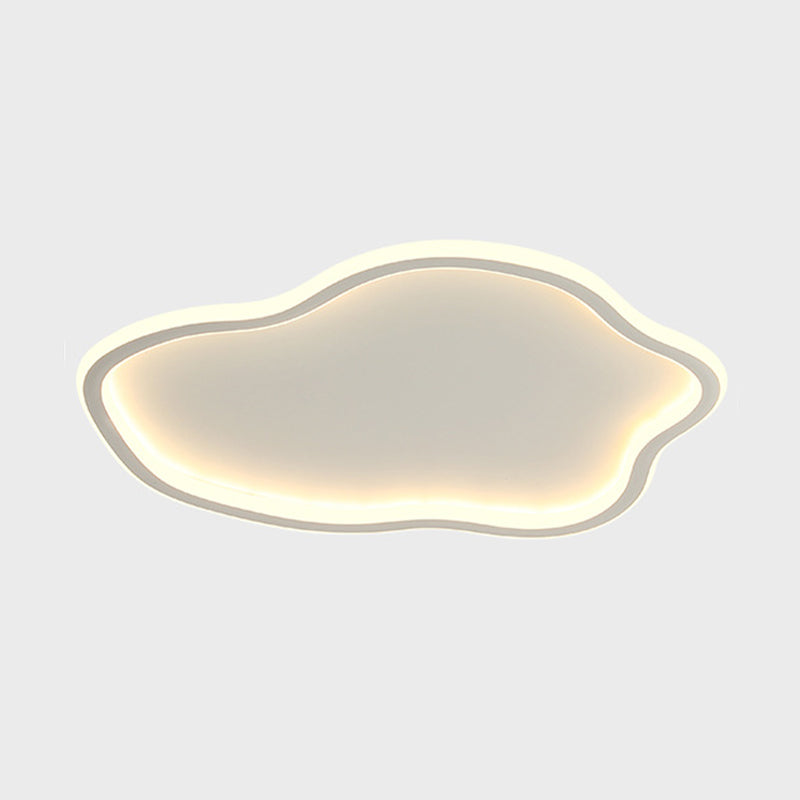 Cloud-Shape Ceiling Light Fixture Nordic Metal LED Flush Mount Ceiling Light for Bedroom